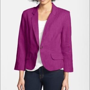 Olivia Moon Pink ThreeQuarter Sleeve Blazer Sz Sm